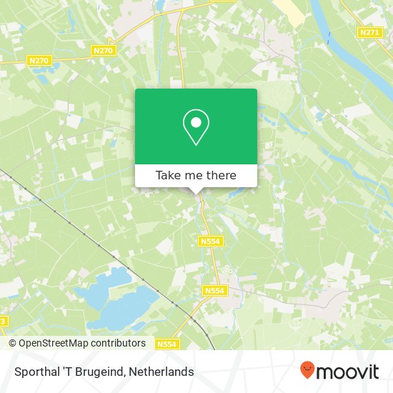 Sporthal 'T Brugeind map