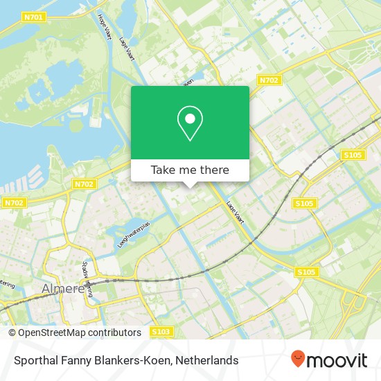 Sporthal Fanny Blankers-Koen map