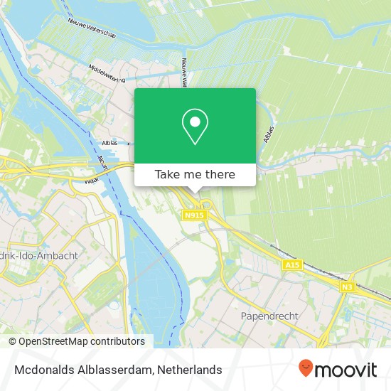 Mcdonalds Alblasserdam map