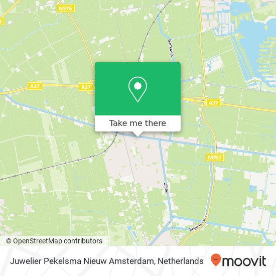 Juwelier Pekelsma Nieuw Amsterdam map