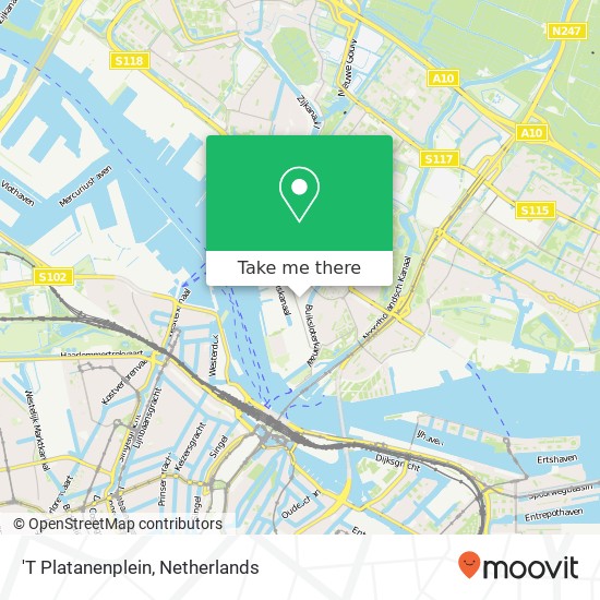 'T Platanenplein map