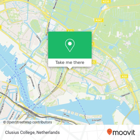 Clusius College map