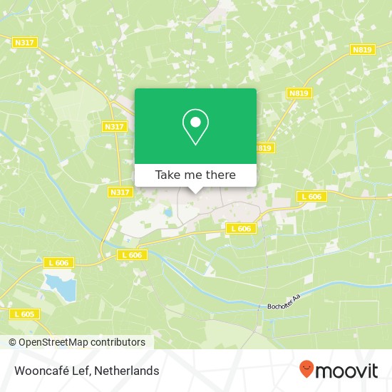 Wooncafé Lef map