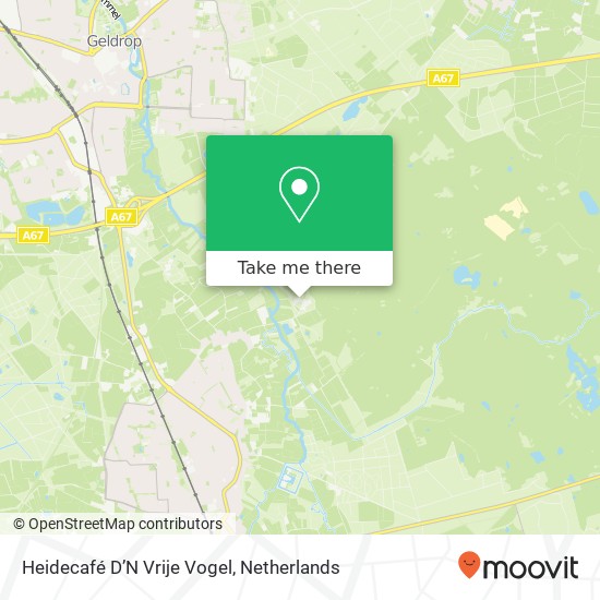 Heidecafé D’N Vrije Vogel map