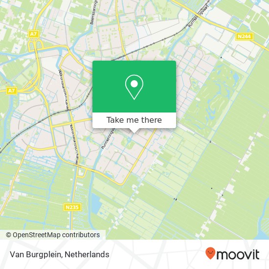 Van Burgplein map