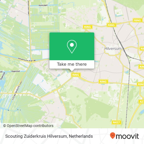 Scouting Zuiderkruis Hilversum map