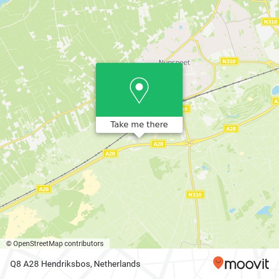 Q8 A28 Hendriksbos map