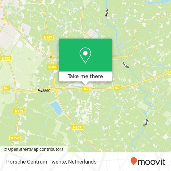 Porsche Centrum Twente map