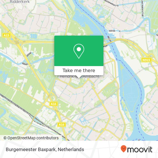 Burgemeester Baxpark map