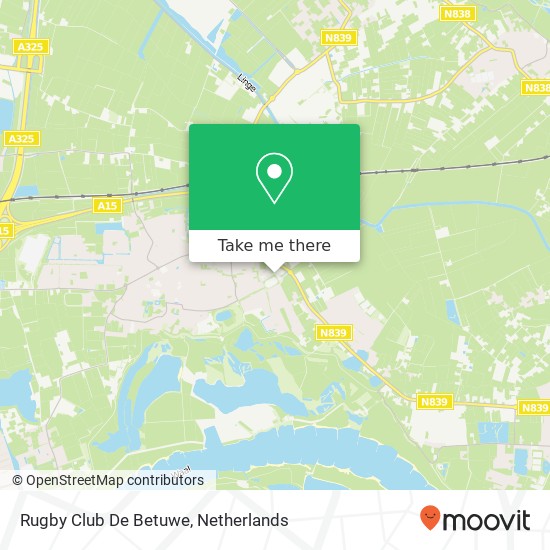 Rugby Club De Betuwe map