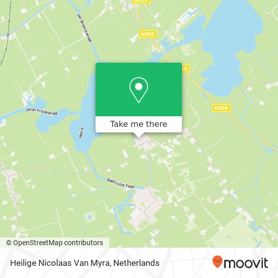 Heilige Nicolaas Van Myra map