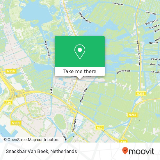 Snackbar Van Beek map