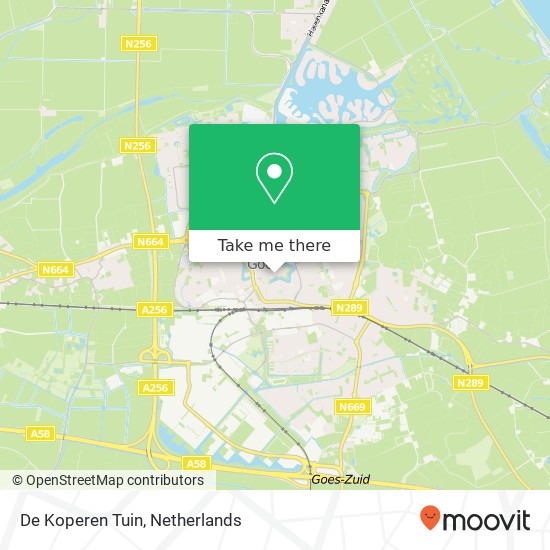 De Koperen Tuin map