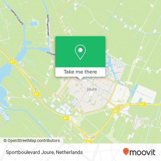 Sportboulevard Joure map