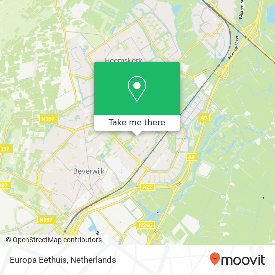 Europa Eethuis map