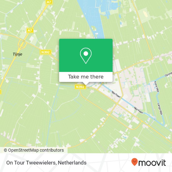 On Tour Tweewielers map