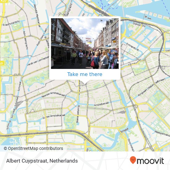 Albert Cuypstraat map