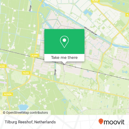 Tilburg Reeshof map