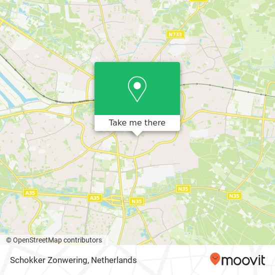 Schokker Zonwering map
