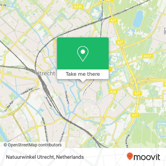 Natuurwinkel Utrecht map