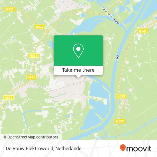 De Rouw Elektroworld map