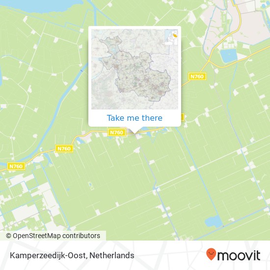 Kamperzeedijk-Oost map