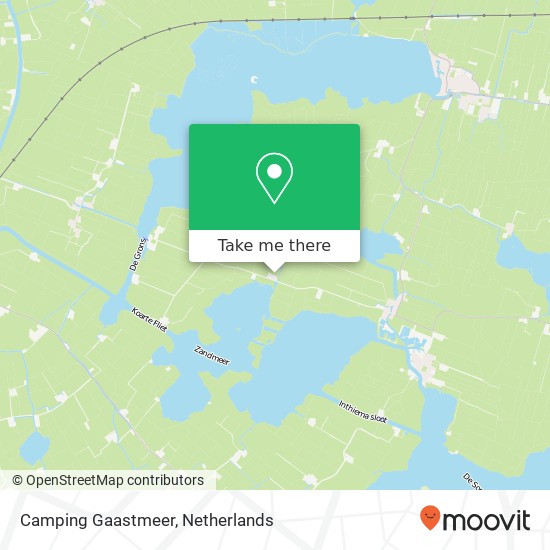 Camping Gaastmeer map