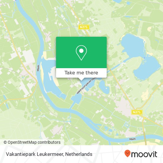 Vakantiepark Leukermeer map