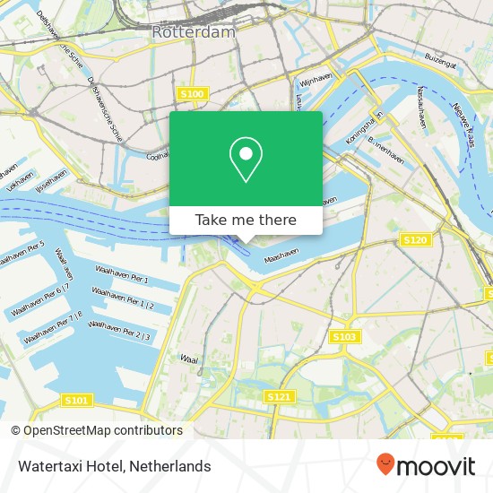 Watertaxi Hotel map