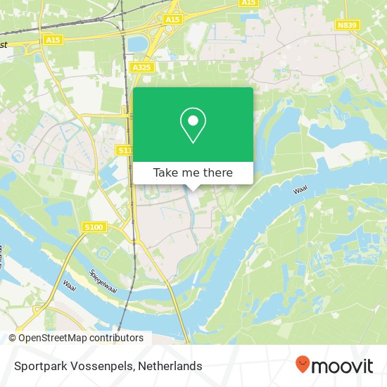 Sportpark Vossenpels map