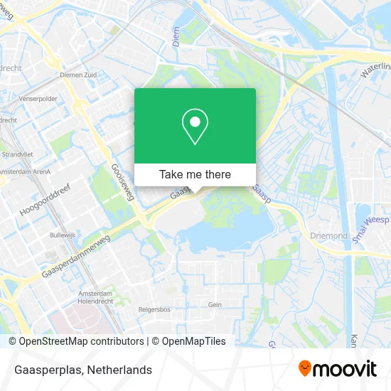 Gaasperplas map