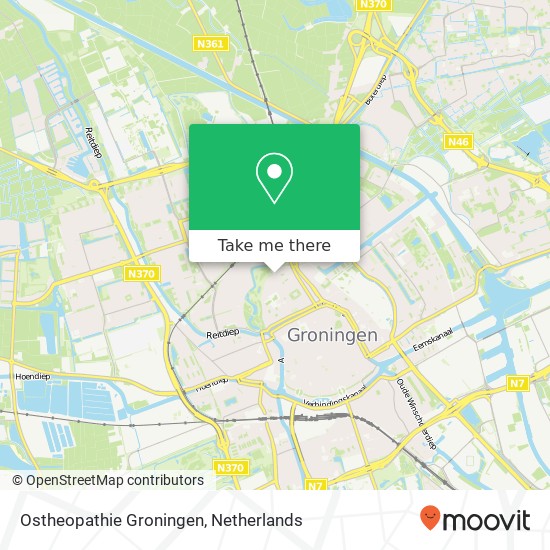 Ostheopathie Groningen map