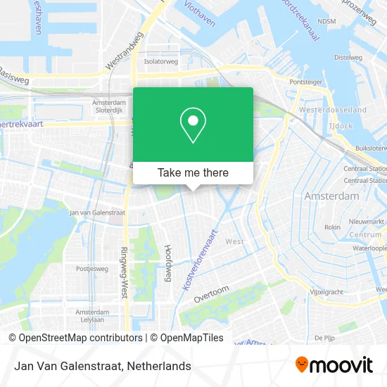 Jan Van Galenstraat map