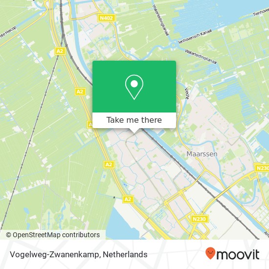 Vogelweg-Zwanenkamp Karte