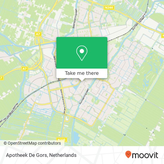 Apotheek De Gors map
