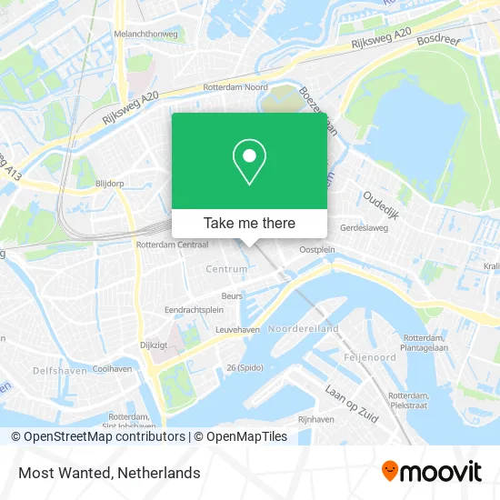 Most Wanted map