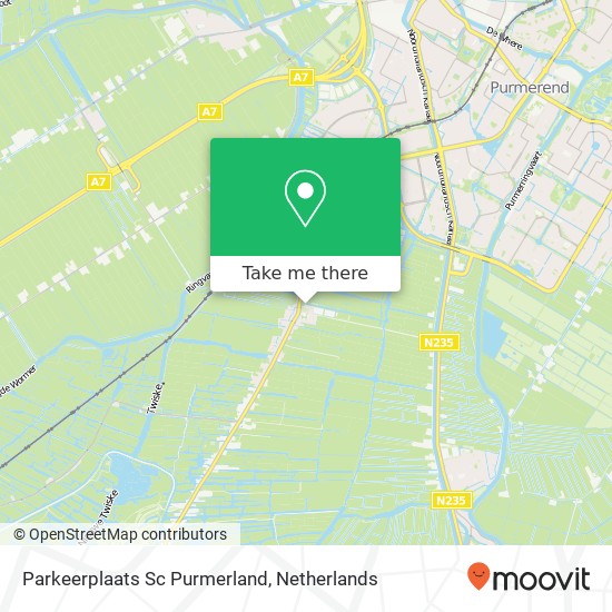 Parkeerplaats Sc Purmerland map