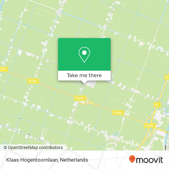 Klaas Hogentoornlaan map