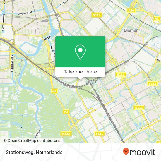 Stationsweg map