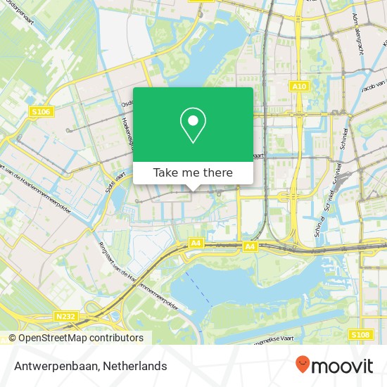 Antwerpenbaan Karte