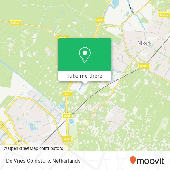 De Vries Coldstore map