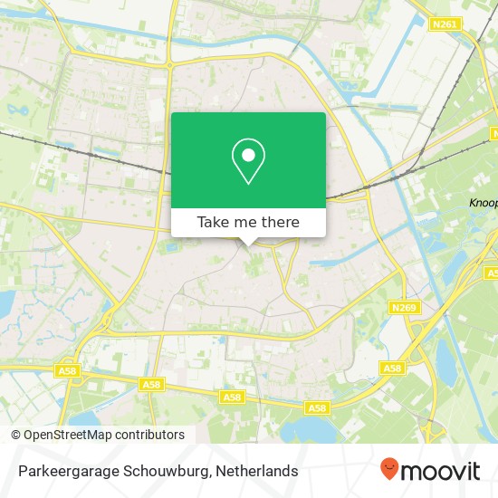 Parkeergarage Schouwburg map