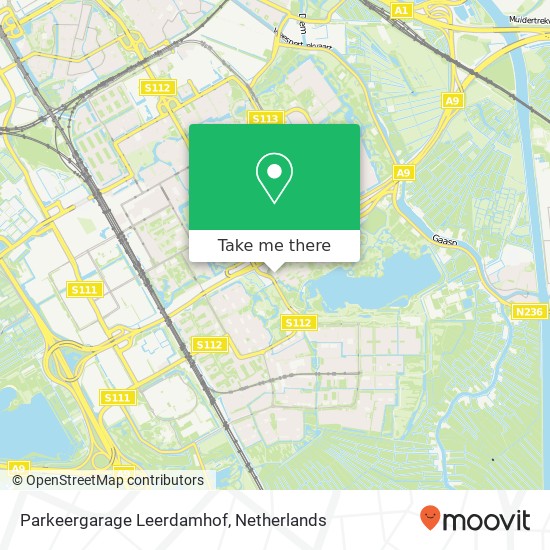 Parkeergarage Leerdamhof map