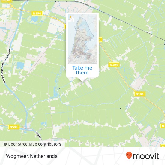 Wogmeer Karte