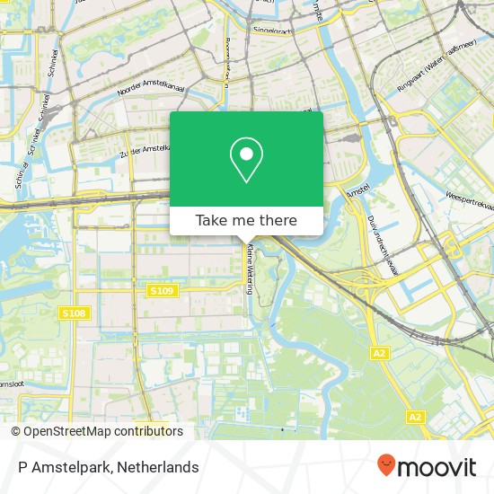 P Amstelpark map