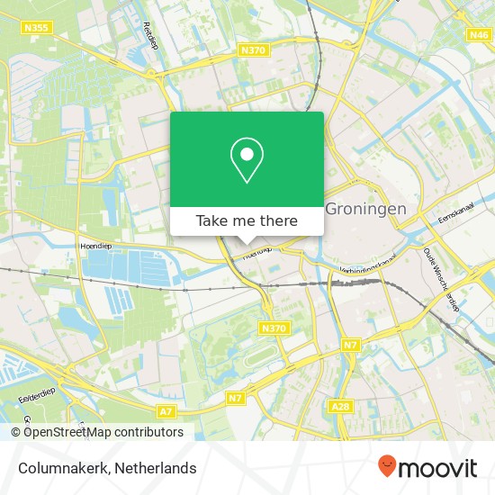 Columnakerk map