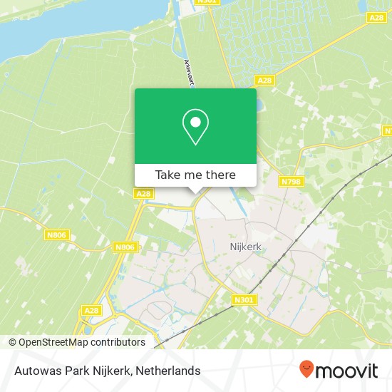 Autowas Park Nijkerk map