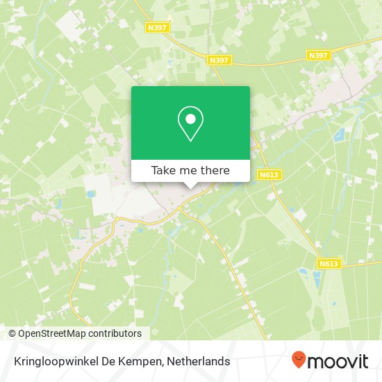 Kringloopwinkel De Kempen Karte