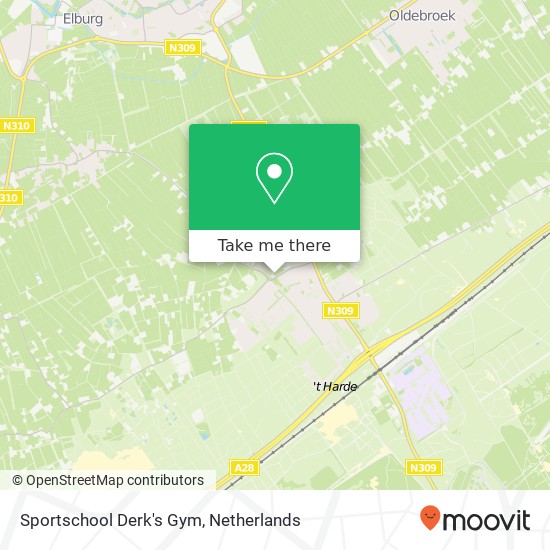 Sportschool Derk's Gym map