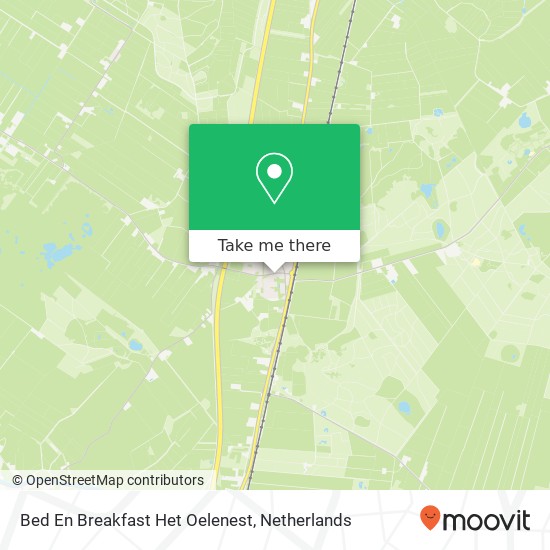 Bed En Breakfast Het Oelenest map